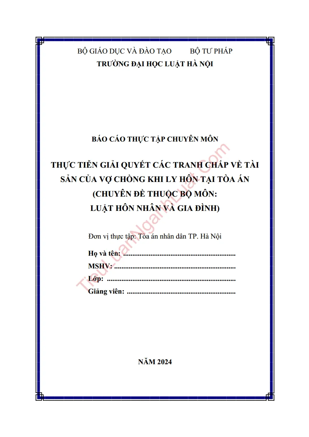 b0436 thuc tien giai quyet cac tranh chap ve tai san cua vo chong khi ly hon tai toa an anh bia