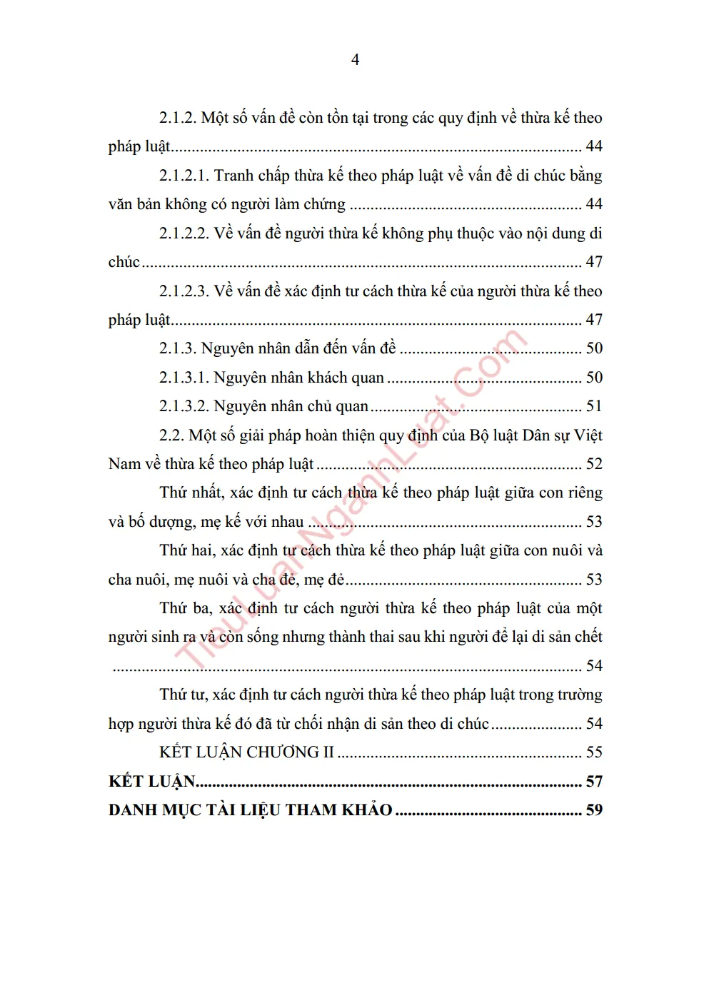 b0788 thua ke theo phap luat trong quy dinh cua bo luat dan su viet nam anh muc luc 03