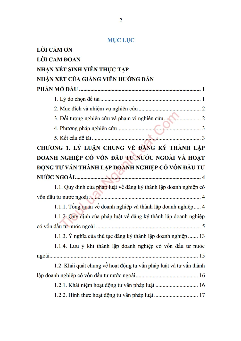 b0793 phap luat ve dang ky thanh lap doanh nghiep co von dau tu nuoc ngoai anh muc luc 01