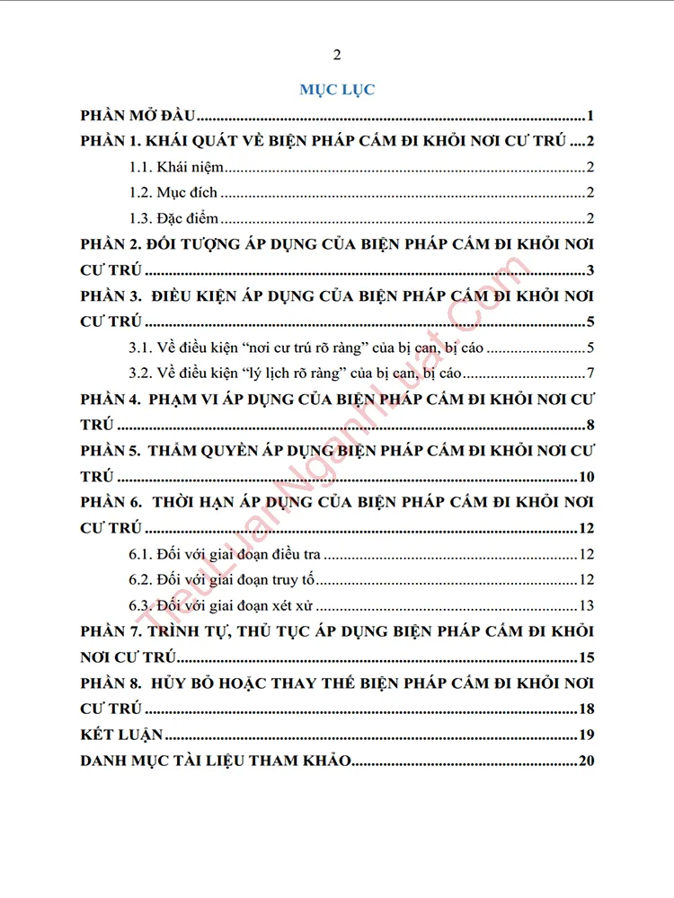 b0920 tieu luan phan tich bien phap cam di khoi noi cu tru thuc trang va giai phap hoan thien anh muc luc 01