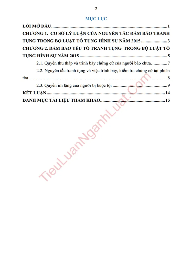 b0985 tieu luan phap luat ve dam bao tranh tung trong bltths 2015 anh muc luc 01