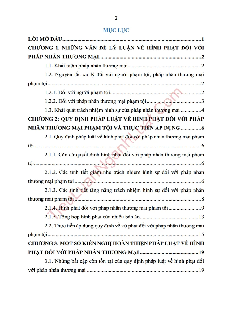 b1002 tieu luan hinh phat doi voi phap nhan thuong mai mot so van de ly luan va thuc tien anh muc luc 01