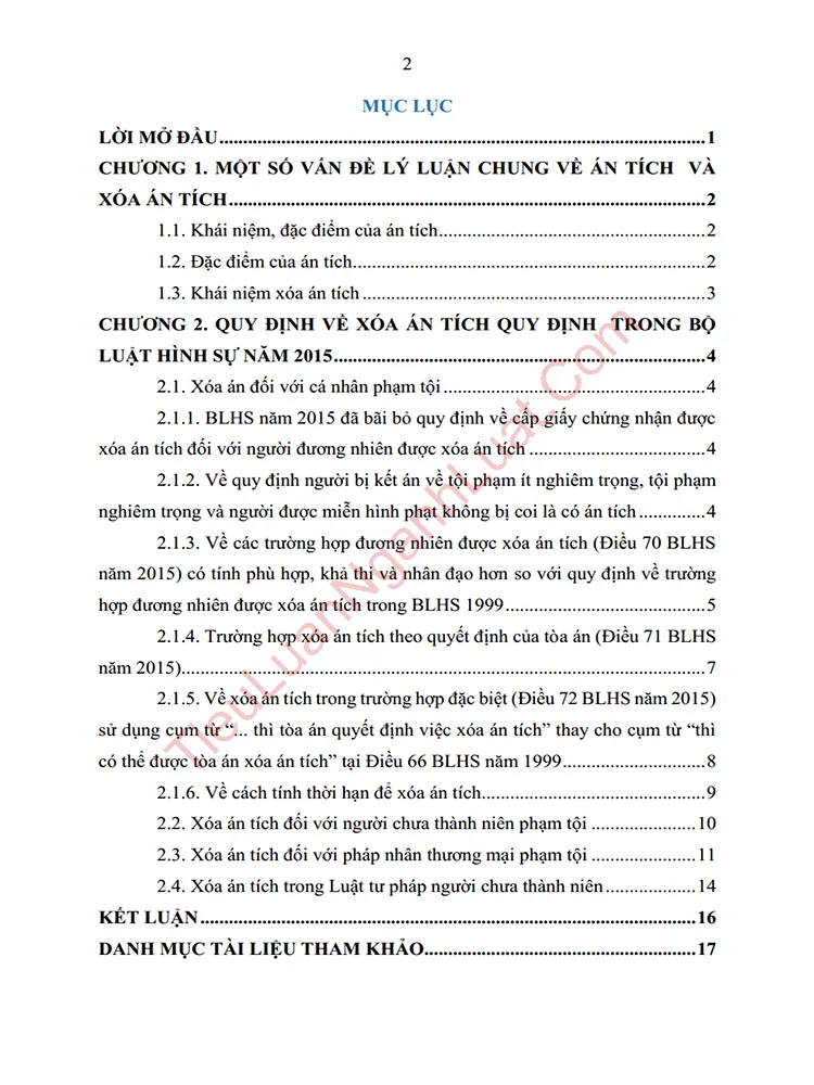 b1004 tieu luan an tich va xoa an tich cua luat hinh su va ltpnctn mot so giai phap hoan thien phap luat anh muc luc 01