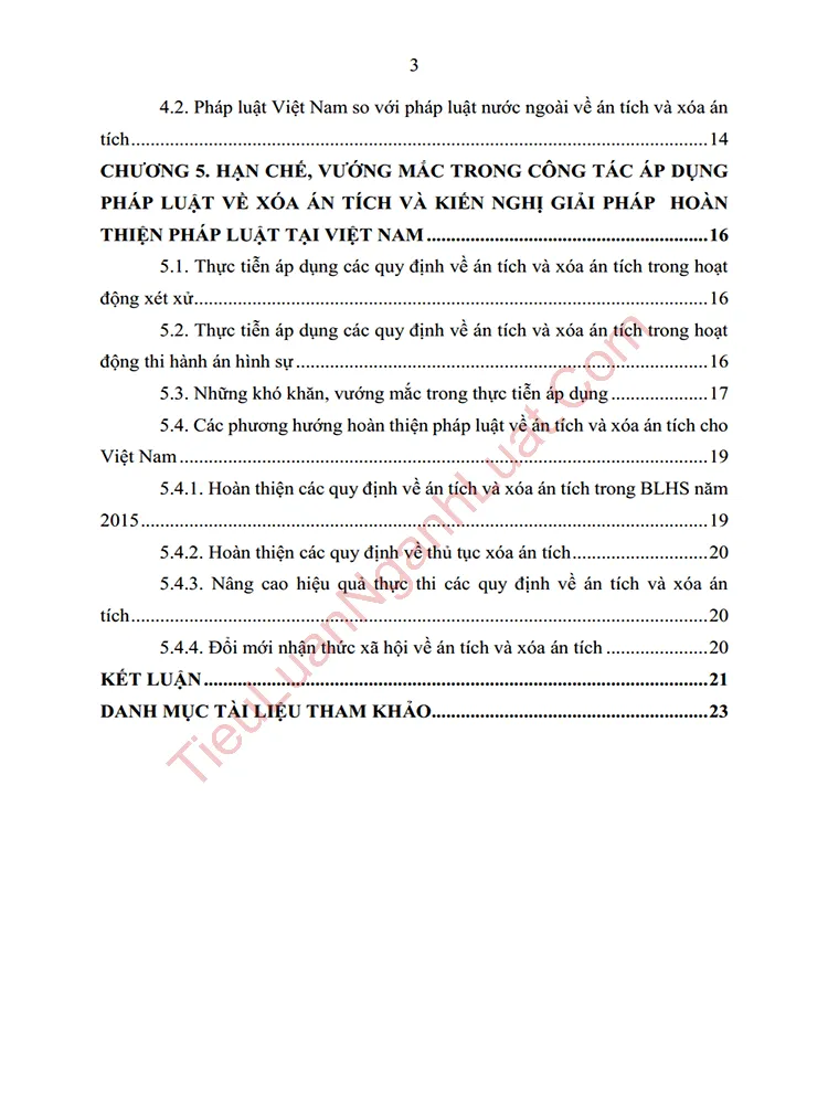 b1005 tieu luan nhung van de ly luan ve xoa an tich nghien cuu so sanh phap luat nuoc ngoai va viet nam anh muc luc 02