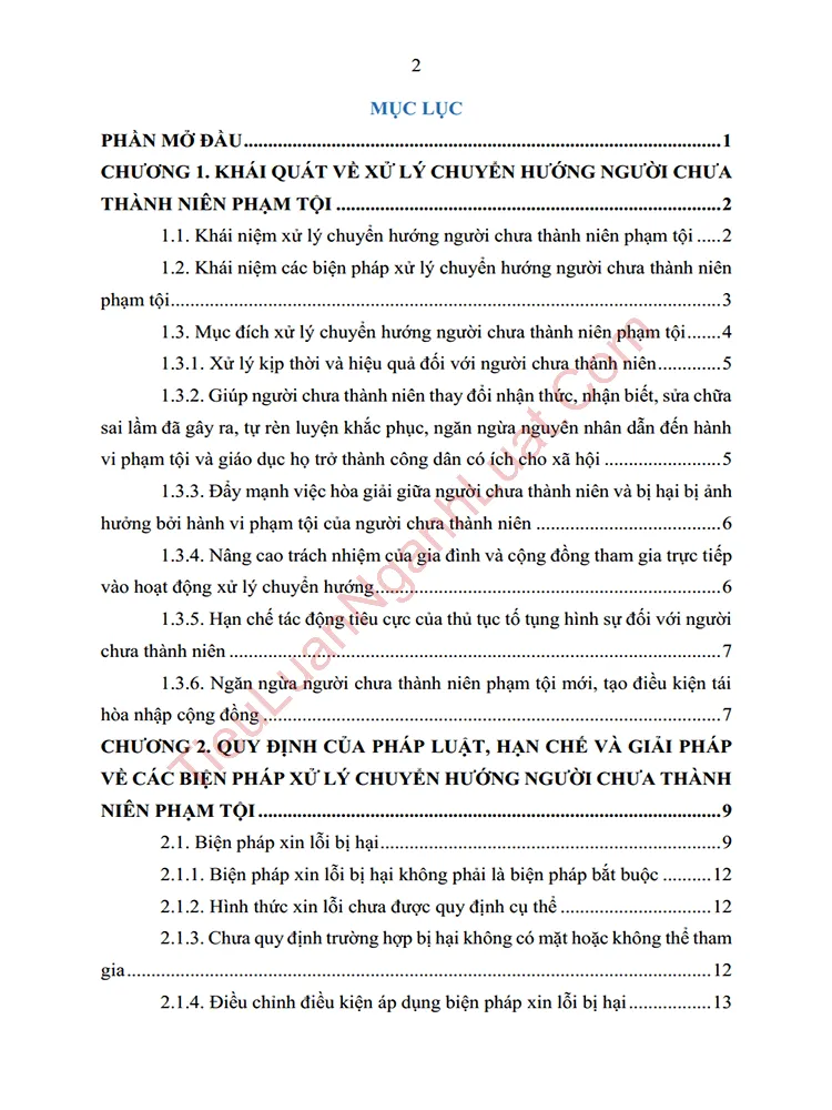 b1023 tieu luan phap luat ve xu ly chuyen huong mot so vuong mac bat cap va giai phap hoan thien anh muc luc 01