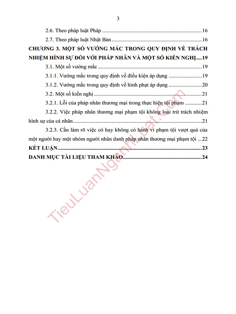 b1027 tieu luan nhung van de lien quan den trach nhiem hinh su cua phap nhan thuong mai pham toi mot so giai phap hoan thien anh muc luc 02