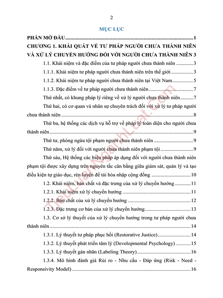 b1034 tieu luan phan tich cac van de ly luan ve muc dich va nguyen tac ap dung bien phap xu ly chuyen huong anh muc luc 01