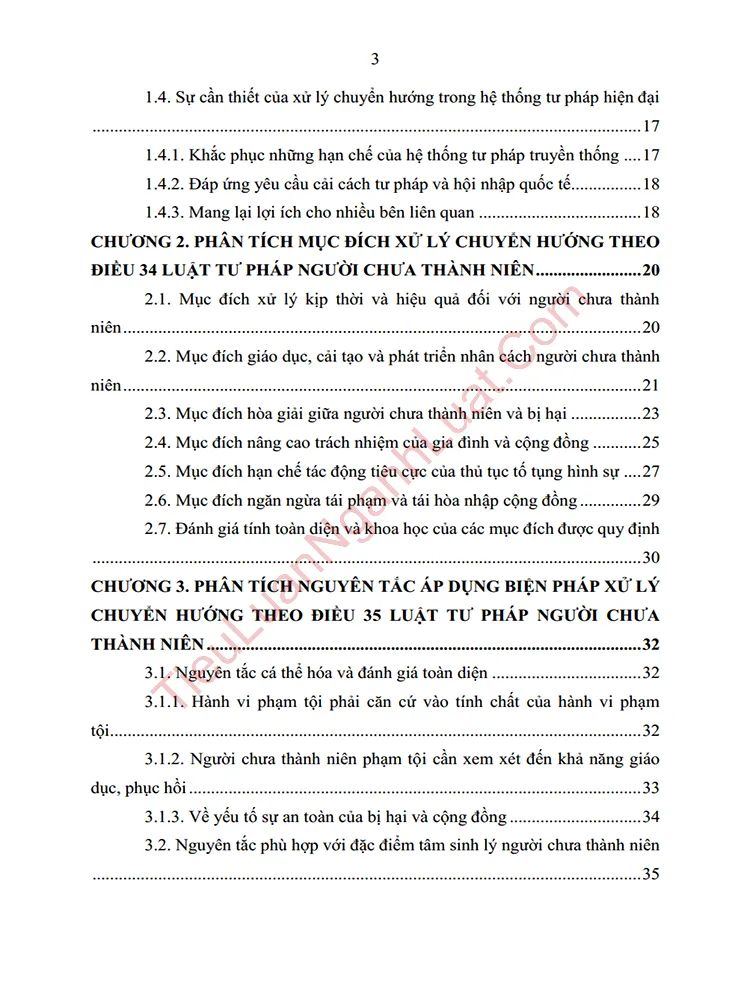 b1034 tieu luan phan tich cac van de ly luan ve muc dich va nguyen tac ap dung bien phap xu ly chuyen huong anh muc luc 02