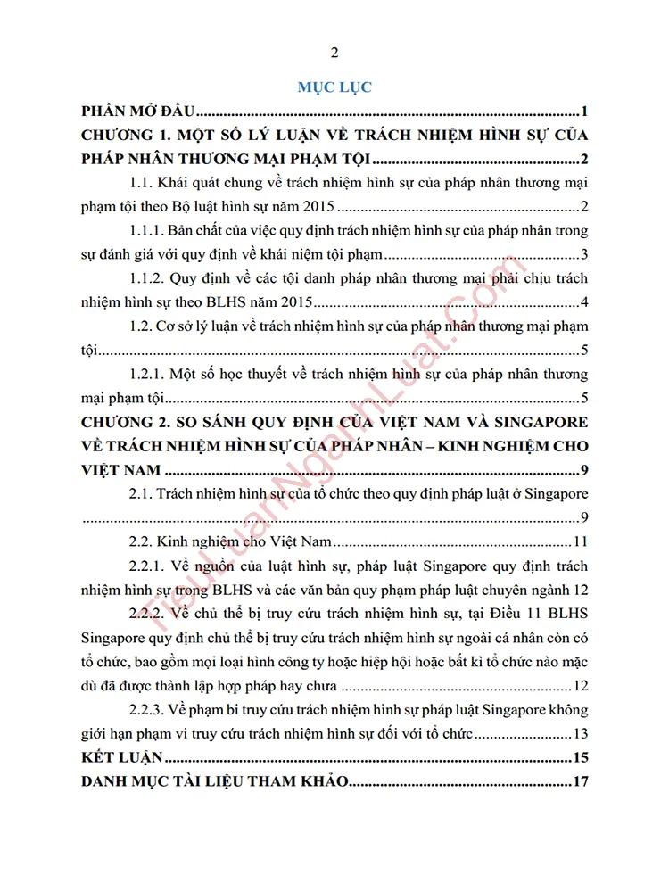 b1035 tieu luan trach nhiem hinh su cua phap nhan so sanh quy dinh cua singapore va kinh nghiem cho viet nam anh muc luc 01