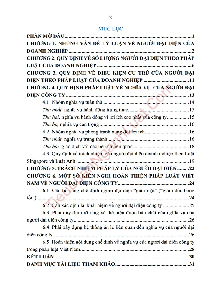 b1047 tieu luan nguoi dai dien theo luat cong ty cua vuong quoc anh va singapore bai hoc kinh nghiem cho viet nam anh muc luc 01