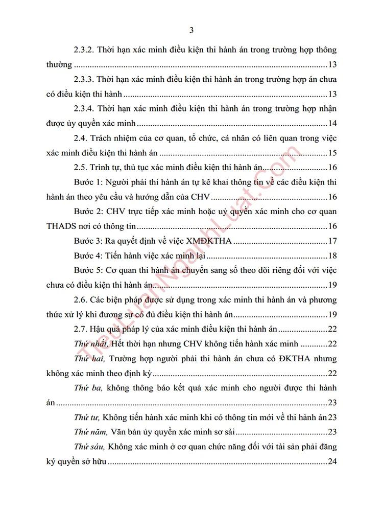 b1048 tieu luan xac minh dieu kien thi hanh an dan su thuc tien trien khai va mot so kien nghi hoan thien anh muc luc 02