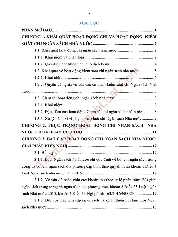 b1053 tieu luan giam sat chi ngan sach nha nuoc va thuc trang chi ho tro dai dich covid 19 anh muc luc 01