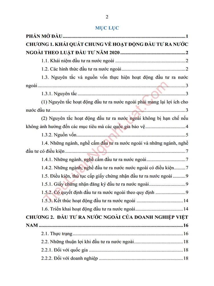 b1057 tieu luan phap luat ve dau tu ra nuoc ngoai mot so kien nghi hoan thien anh muc luc 01