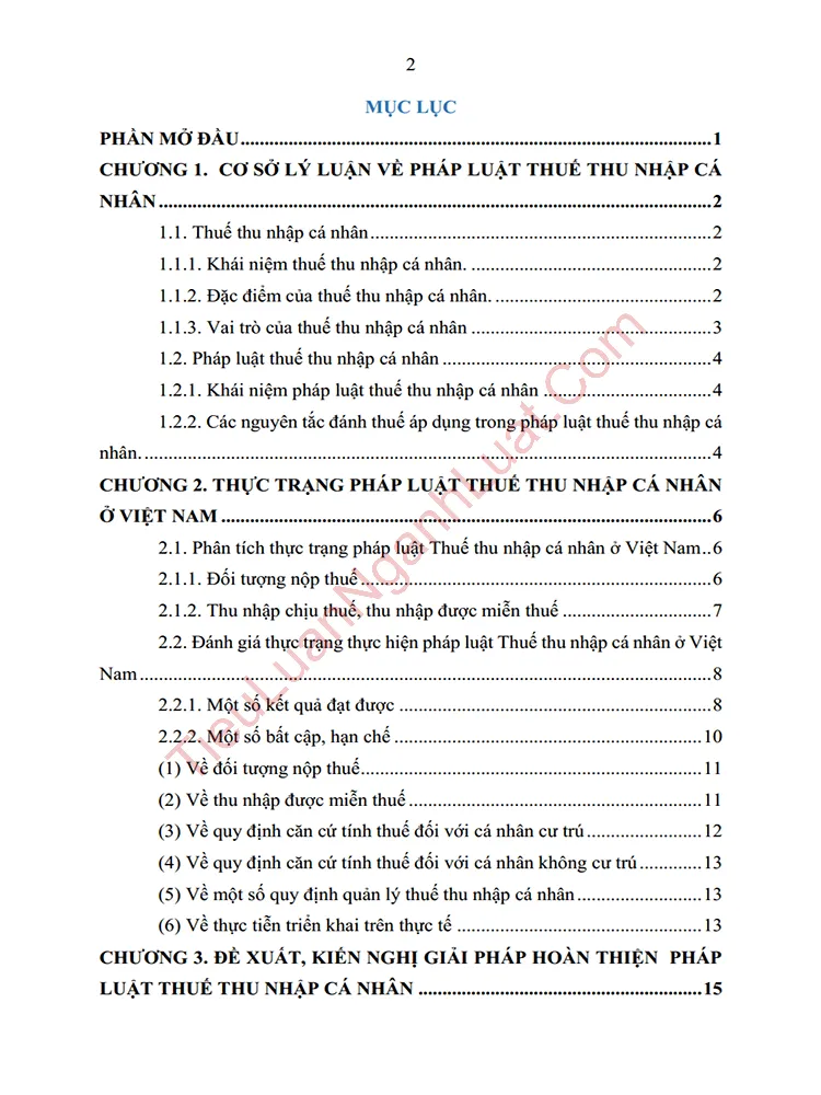 b1059 tieu luan phap luat thue thu thap ca nhan o viet nam thuc trang va kien nghi hoan thien anh muc luc 01
