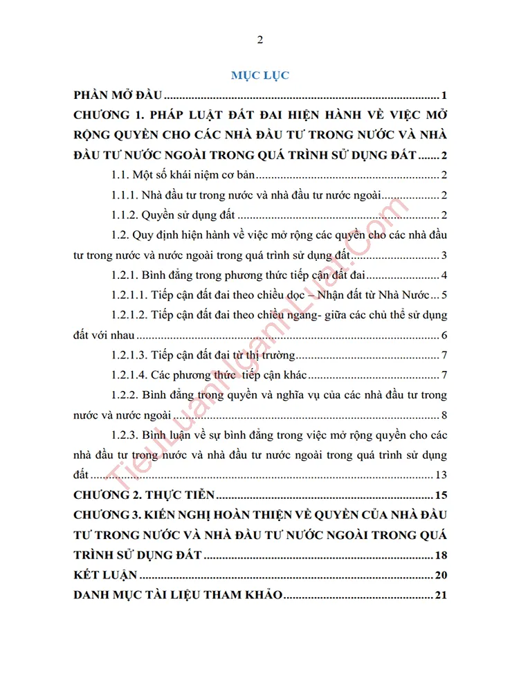 b1076 tieu luan phap luat dat dai mo rong cac quyen cho cac nha dau tu trong nuoc va nuoc ngoai trong qua trinh su dung dat anh muc luc 01