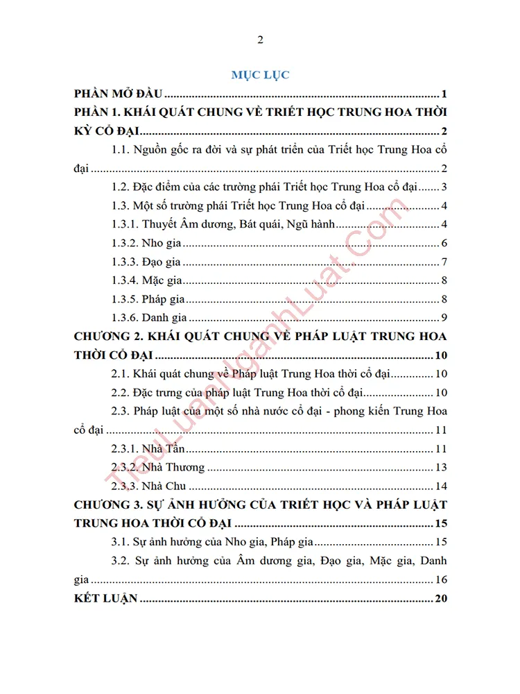 b1080 tieu luan moi quan he giua triet hoc va phap luat trung hoa co dai anh muc luc 01