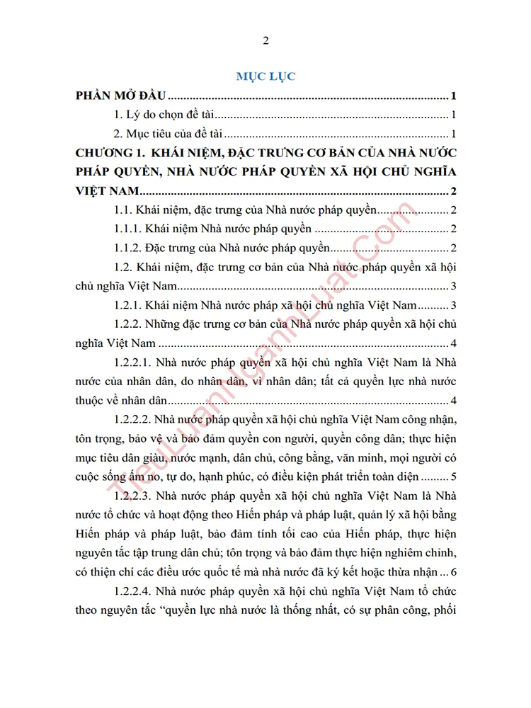 b1087 tieu luan xay dung va hoan thien nha nuoc phap quyen xa hoi chu nghia viet nam anh muc luc 01