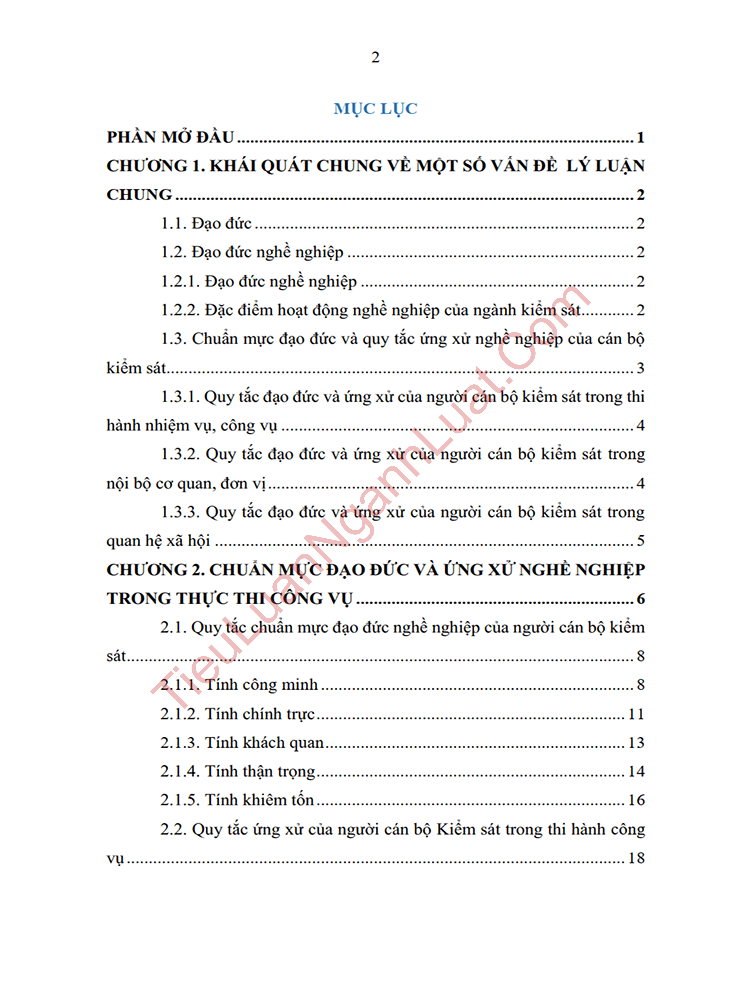 b1101 nguoi can bo kiem sat can thuc hien nhung chuan muc dao duc nghe nghiep va quy tac ung xu nhu the nao anh muc luc 01