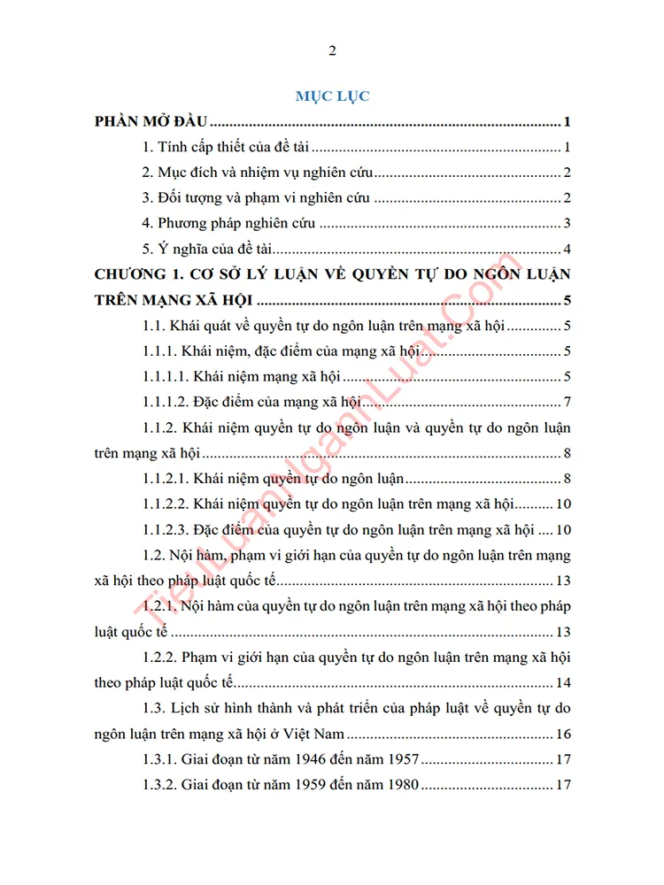 b1108 quyen tu do ngon luan tren mang xa hoi o viet nam thuc trang va giai phap anh muc luc 01