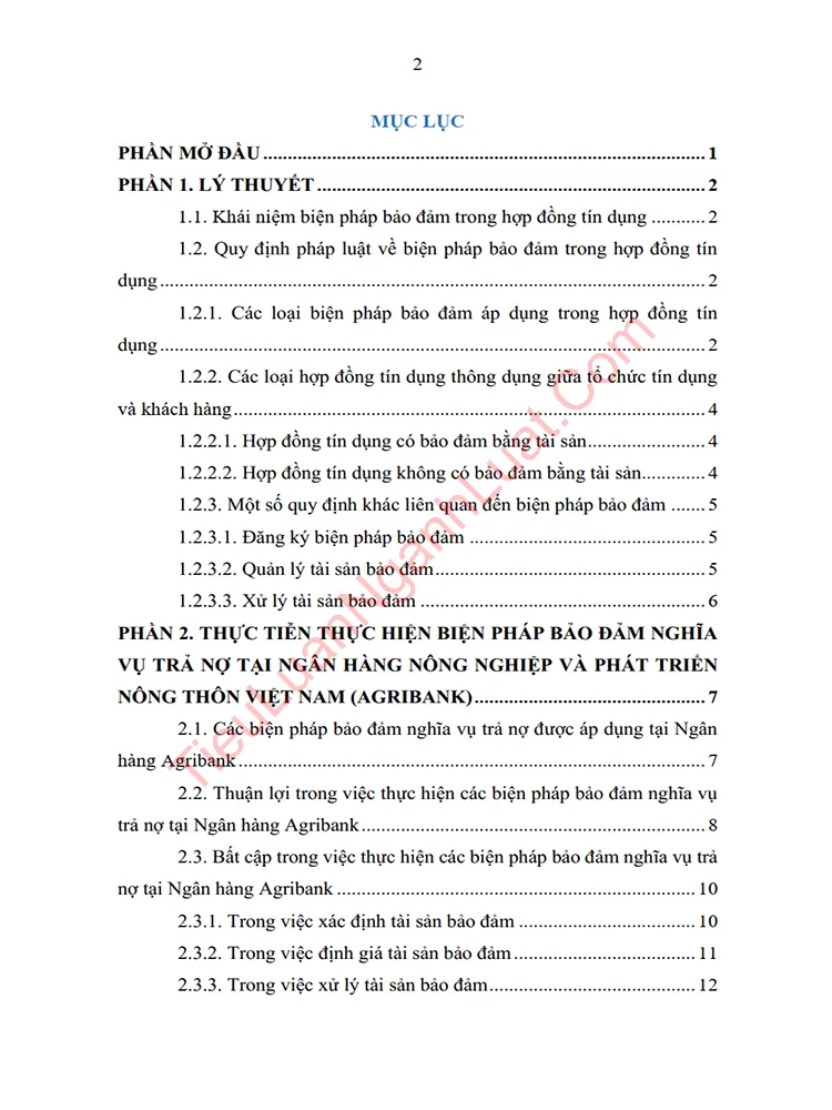 b1110 phan tich quy dinh phap luat ve bien phap bao dam nghia vu tra no trong hop dong tin dung anh muc luc 01