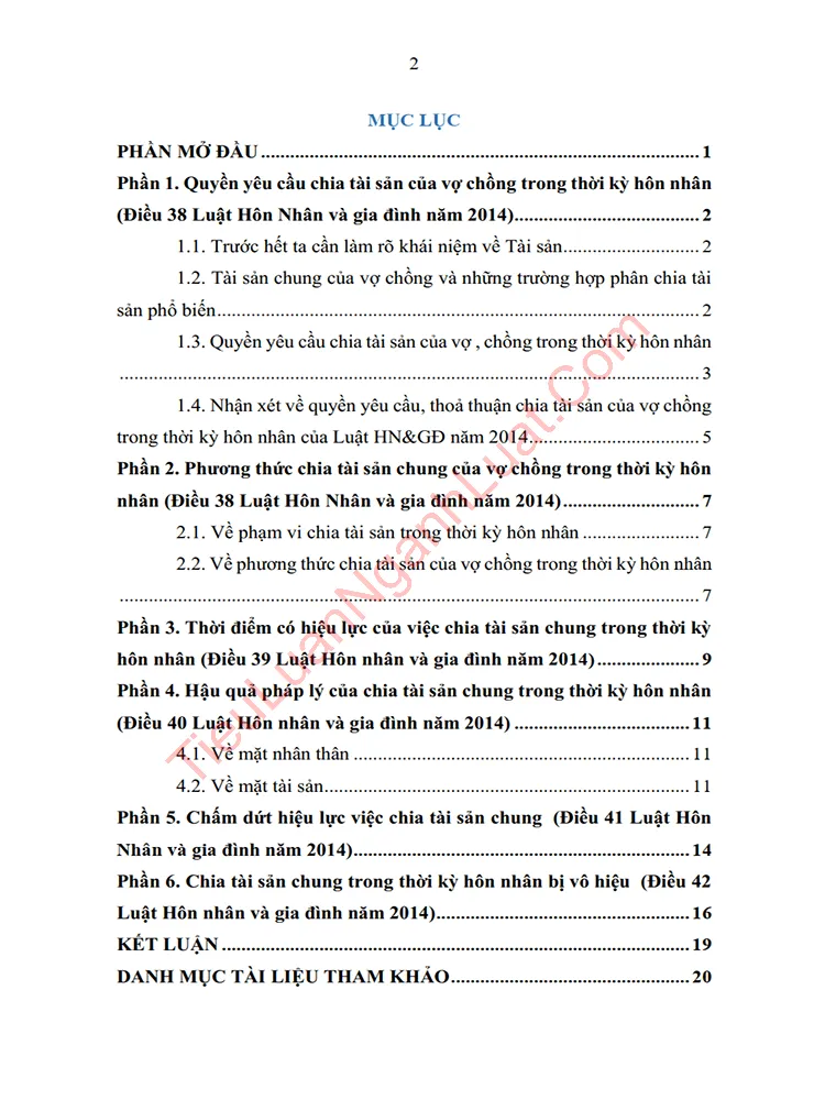 b1112 chia tai san chung cua vo chong trong thoi ki hon nhan theo quy dinh cua luat hngd 2014 anh MUC LUC 01