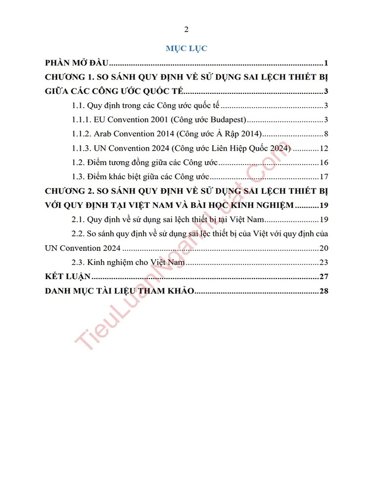 b0959 tieu luan quy dinh ve su dung sai lech thiet bi trong luat hinh su quoc te anh muc luc 01